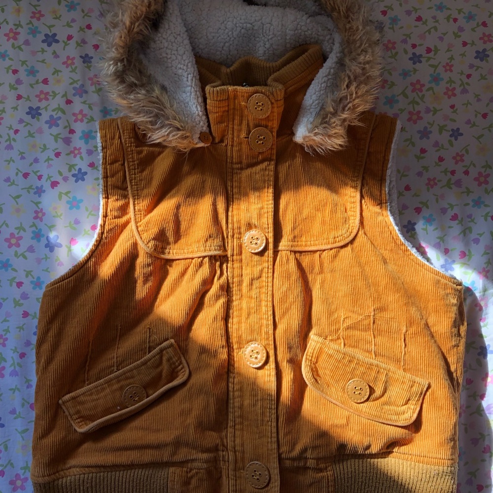 Vintage Corduroy Mustard Vest